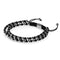 Trinité | Argent x Gunmetal | Bracelet Triple Rang